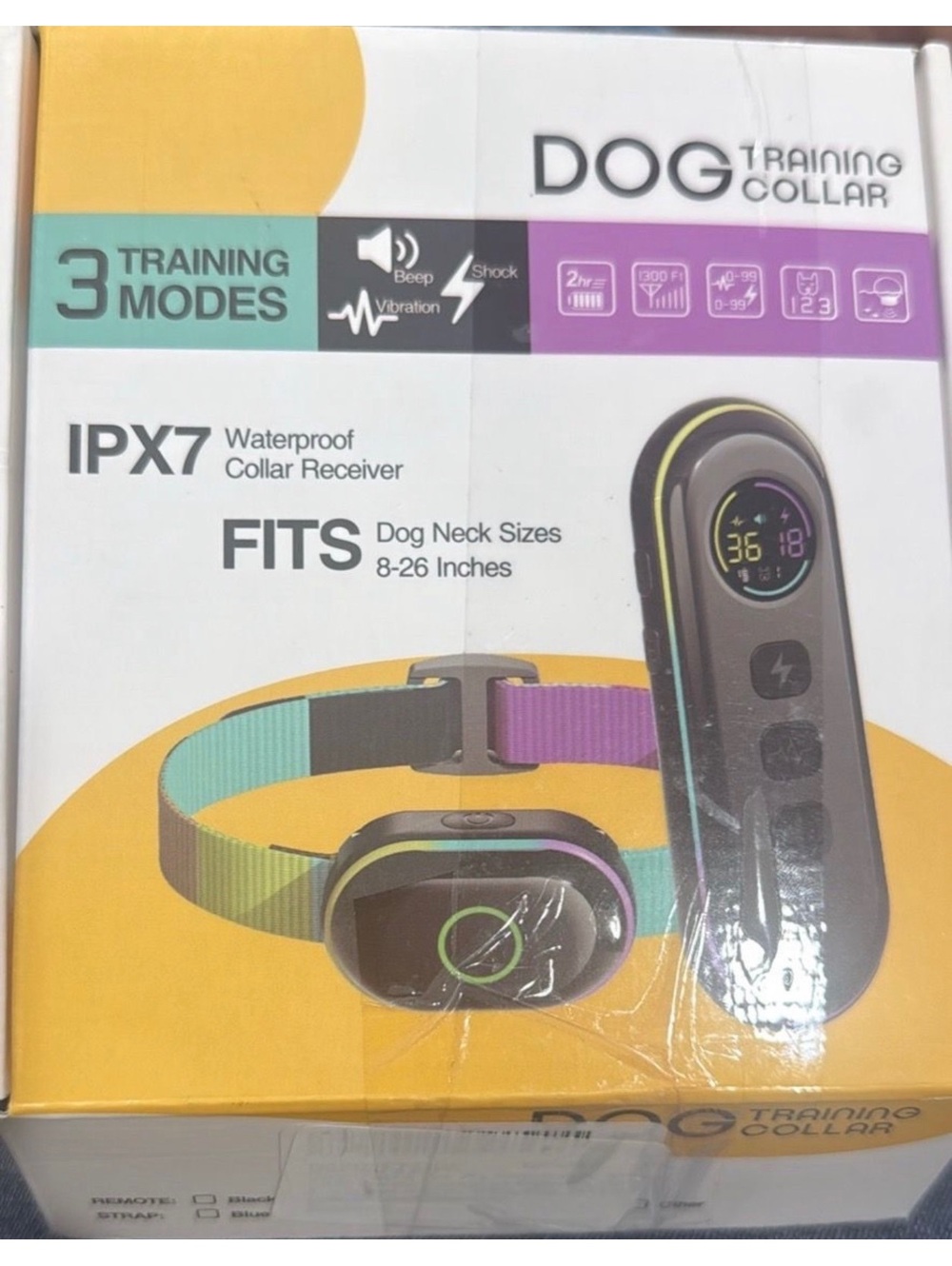 2-in-1 Smart Dog Training & Bark Control Collar (IPX7 Waterproof)